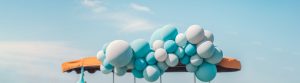 Balloon Garland Vision electric Boat Rental Blue