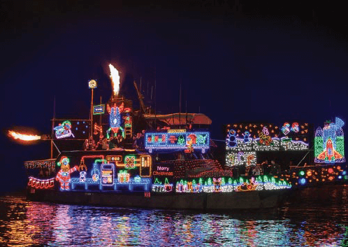 Lido Marina Christmas Boat Parade Newport Beach California