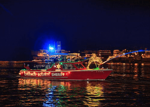 Newport Beach Vision Marine electric Boat Rental Christmas Boat Parade